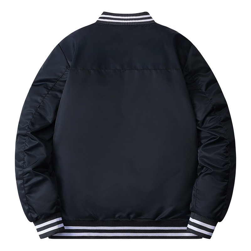 Thickened flight men's new autumn winter loose baseball fashionable and handsome motorcycle cotton jacket_voghion.com