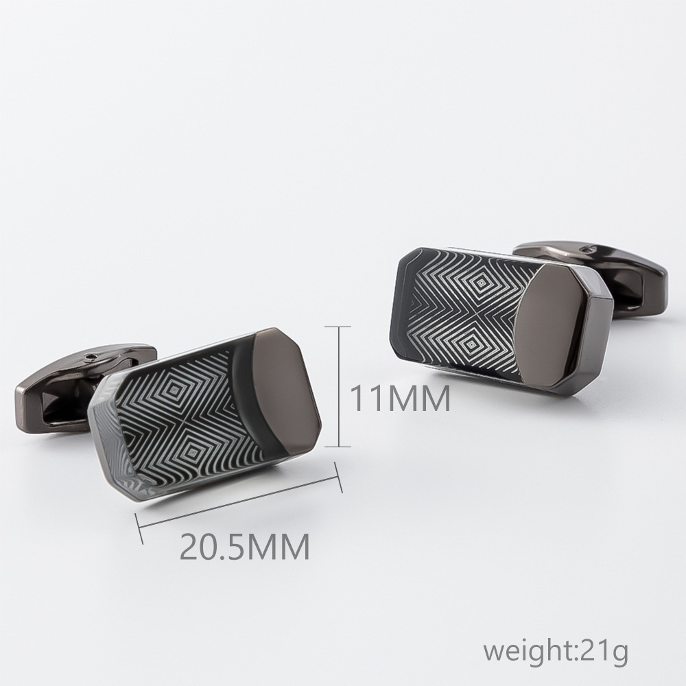 Spot new high-grade drop glue plating alloy cufflinks foreign trade Men's Classic business French cufflinks wholesale