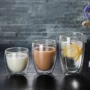 隔热双层家用透明冷水杯