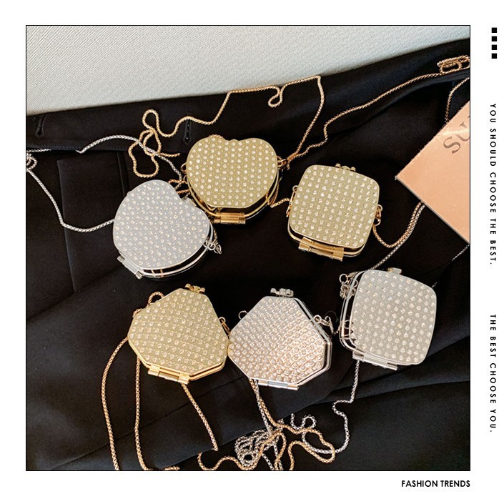 2025跨境个性迷你满钻亚克力包口红包时尚百搭斜跨配饰热儿童包