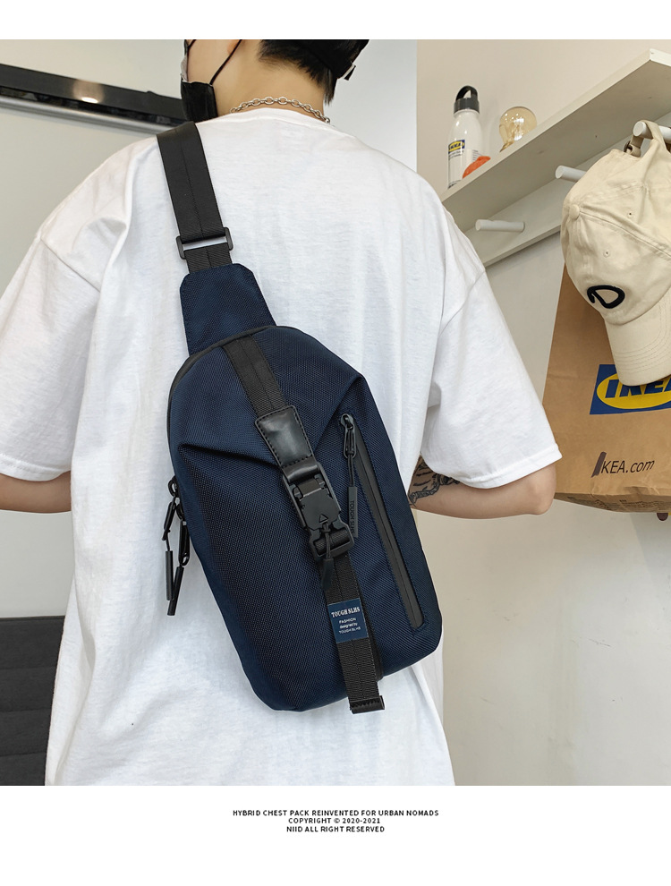 new diagonal cross bag chest bag casual small backpack oblique mens shoulder bag wholesalepicture13