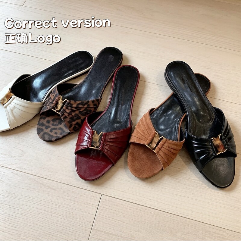 Cross-border metal buckle pleated sandals, European and American style, sexy and elegant, women's outdoor fashion sandals, export-quality women's slippers Cross-border metal buckle pleated sandals, European and American style, sexy and elegant, women's outdoor fashion sandals, export-quality women's slippers