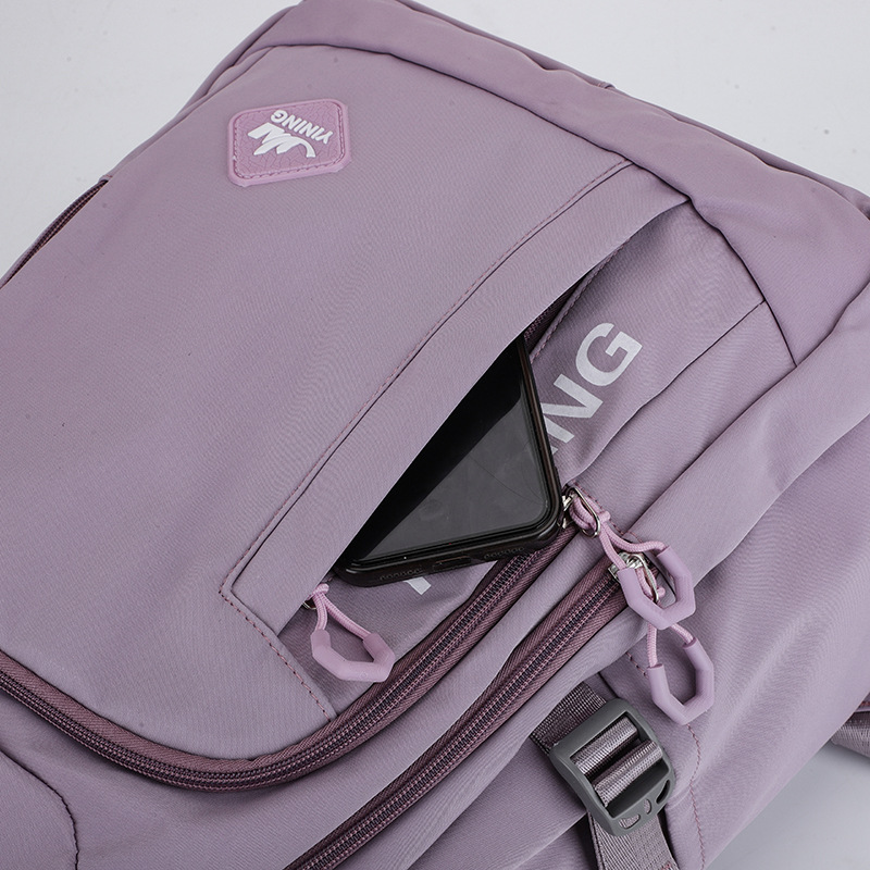 2023 nueva mochila espesa mochila de estudiantes color sólido simple mochila de hombro mochila de viaje resistente al desgaste bolsas de mujer y hombre