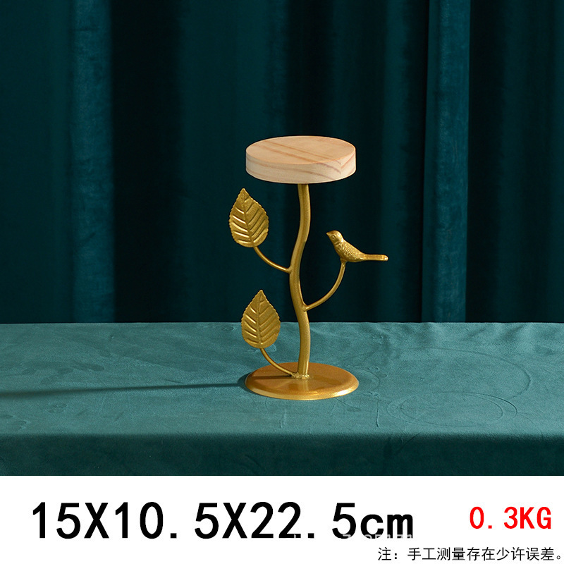 Tableta de madera para té de la tarde, mesa de comida fría, mesa de postres de boda, estante de exhibición, accesorios decorativos, estante de pastel image 7