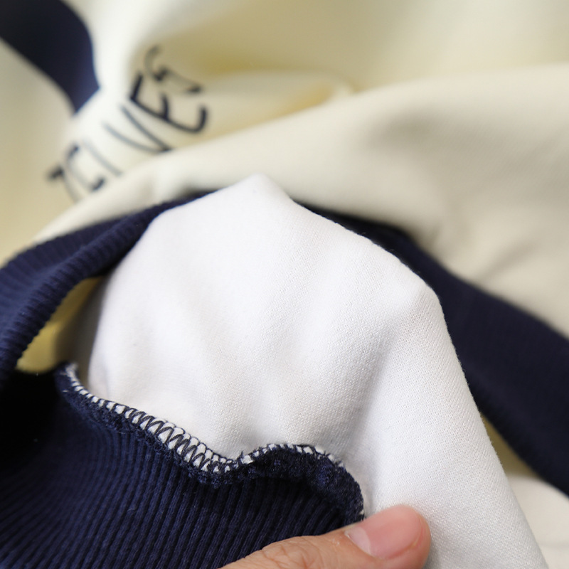 6114 traje de suéter para niños modelos de primavera y otoño 2025 nuevo estilo estilo occidental bebé dibujos animados otoño traje de dos piezas de moda para niños