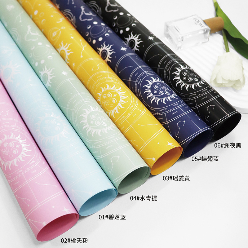 Huaxi distante astrolabe comercio exterior transfronterizo al por mayor flor embalaje de papel de flores de alta calidad ramo impermeable florista materiales de flor