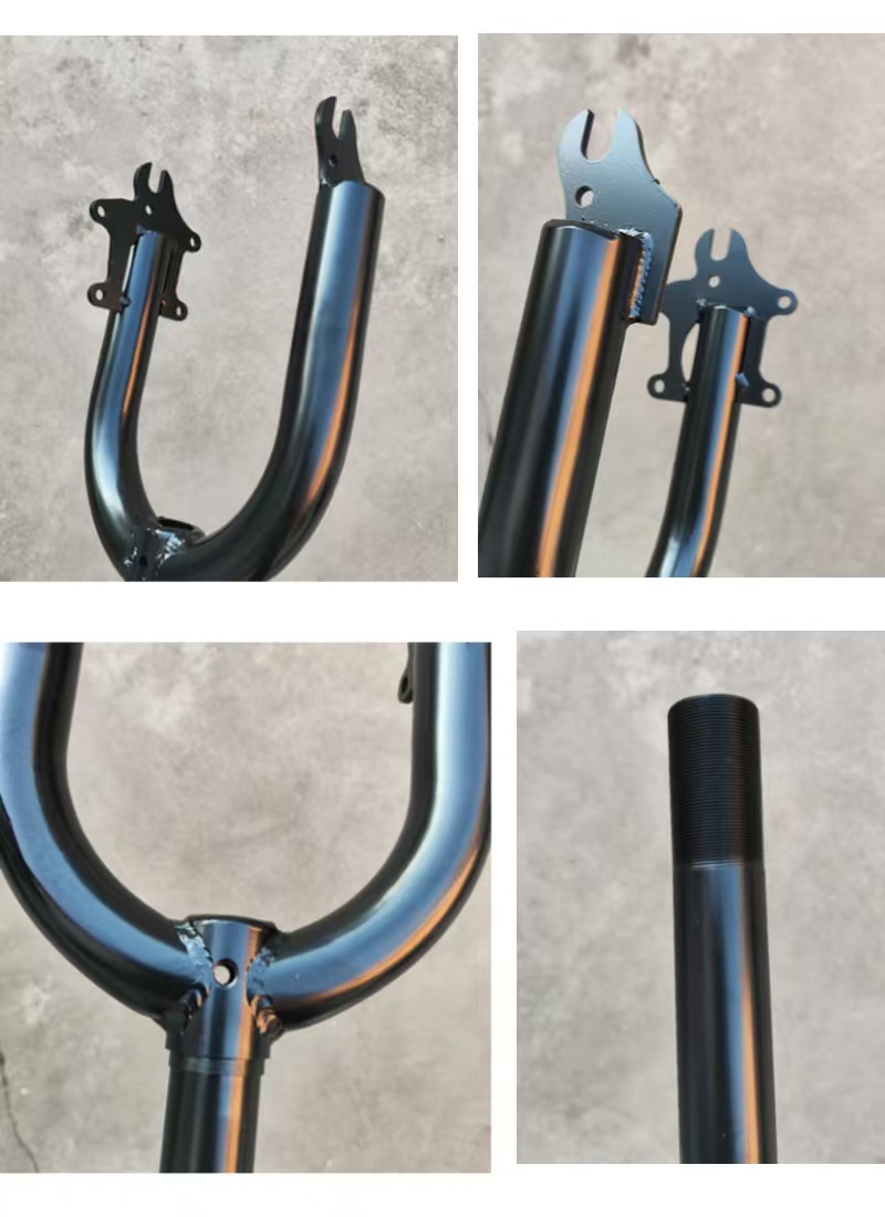 Front Wheel Bracket, Front Suspension Connection, Extended Front Fork with Disc Brake, Non-Shock-Absorbing Electric Vehicle Modification, Small Electric Vehicle