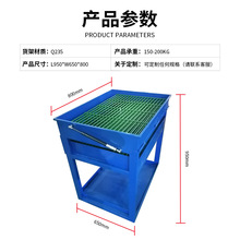 CNC转运车小推车工具车加工中心数控搬运车掀盖车两层推车维修车