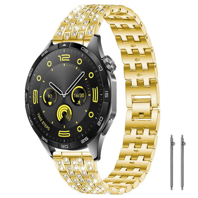 Cinco perlas de pulsera de metal de diamante 20 / 22mm para reloj de Huawei / Samsung de pulsera de metal de diamante