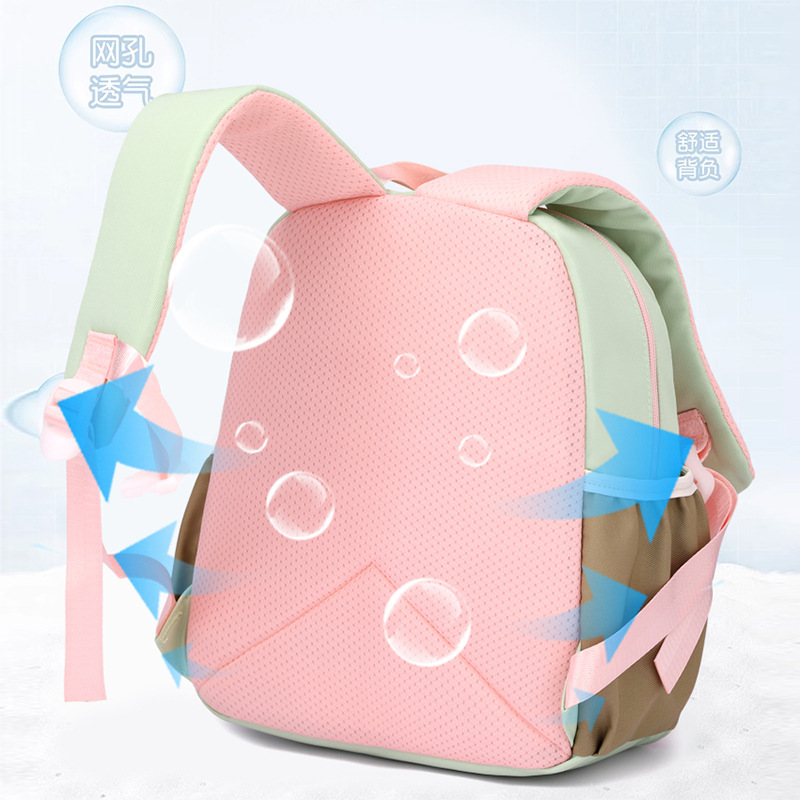 Mochila de hombro para estudiantes de jardín de infantes de moda, mochila de hombro para estudiantes de clase pequeña y media.