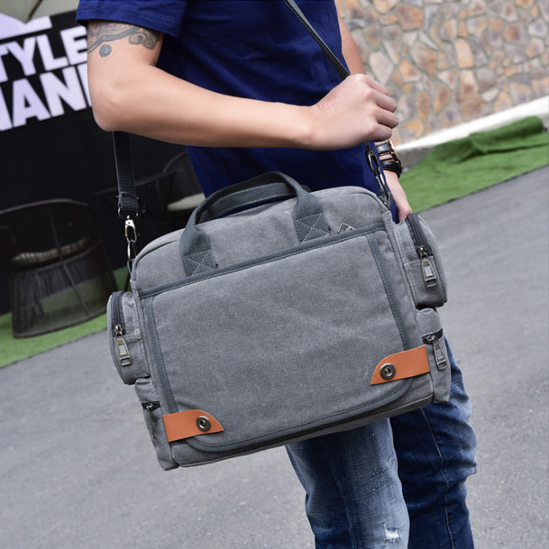 Wholesale one-shoulder laptop bag waterproof briefcase 131415.6-inch men and women printed logo