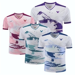 New badminton clothes men and women players quick-drying breathable sports T-shirt children's competition clothes quick-drying breathable 6566