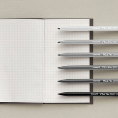 慕那美3000新品耐水纖維筆 勾線筆批發新6色波西米亞灰（耐水）