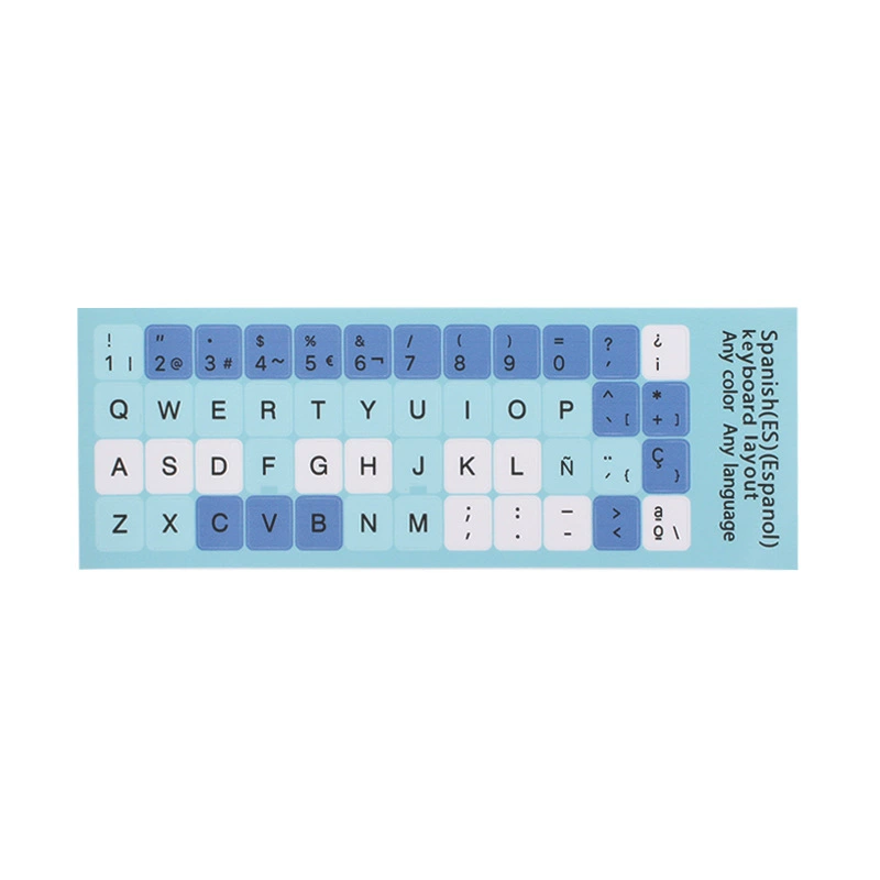 Keyboard protector stickers, multilingual waterproof, MacBook compatible, pastel colors