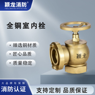 Yinglong Firefighting All-Copper Sn65 Fire Hydrant for Ships, Docks, and Factories 2.5inch Pressure Reducing and Stabilizing All-Copper Fire Hydrant