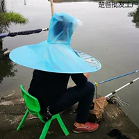 Зонтик на голову, непромокаемый мужской и женский плащ-летающая тарелка, складной прозрачный зонтик для рыбалки, плащ, дождевик, шляпа от дождя