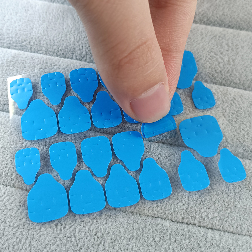 24 cápsulas de manicuras delgadas y transparentes, goma de gel impermeable, firme y ecológica, goma de uñas de doble cara, goma de gel de uñas para usar.