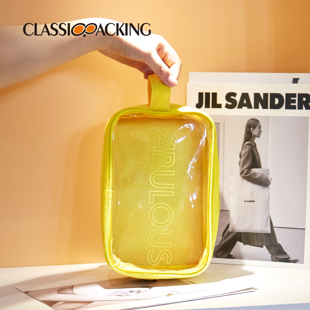 Bolsa de cosméticos estilo japonés y coreano ins bolsa de lavado portátil de viaje material impermeable bolsa de almacenamiento de gran capacidad logotipo imprimible