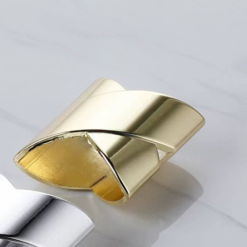 Alloy full gold X-shaped napkin ring-88# gold
