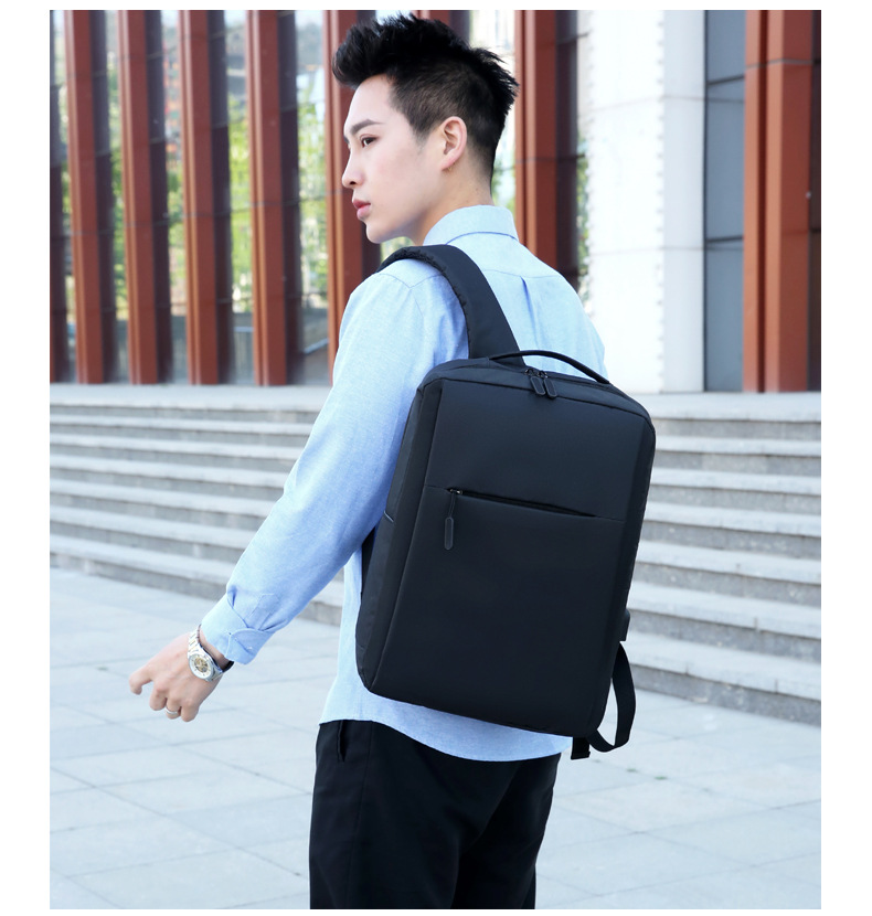 2022 New Style fashionable and personalized backpack, large-capacity casual solid color backpack, business commuting nylon computer schoolbag undefined
