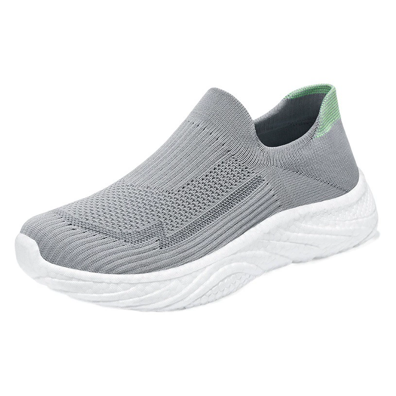 Обувь Мужские новые высокоэластичные верхние носки Обувь Мужская обувь Спортивная обувь Весенняя повседневная обувь Дышащие легкие слипоны