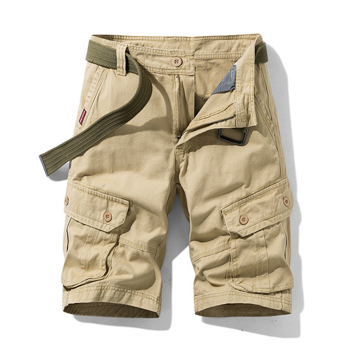 Men's Summer New Fashion Retro Light Luxury Multi-Pocket Work Shorts Cross-border Exclusive Amazon 95554