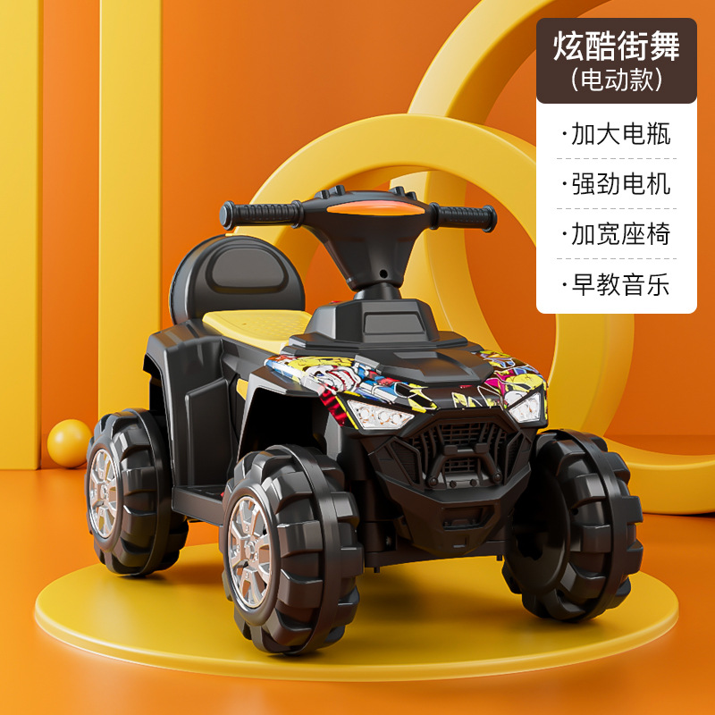 Los niños de la motocicleta eléctrica ATV carga niños pequeños niños y niñas bebé grande portátil control remoto fuera de la carretera coche de juguete