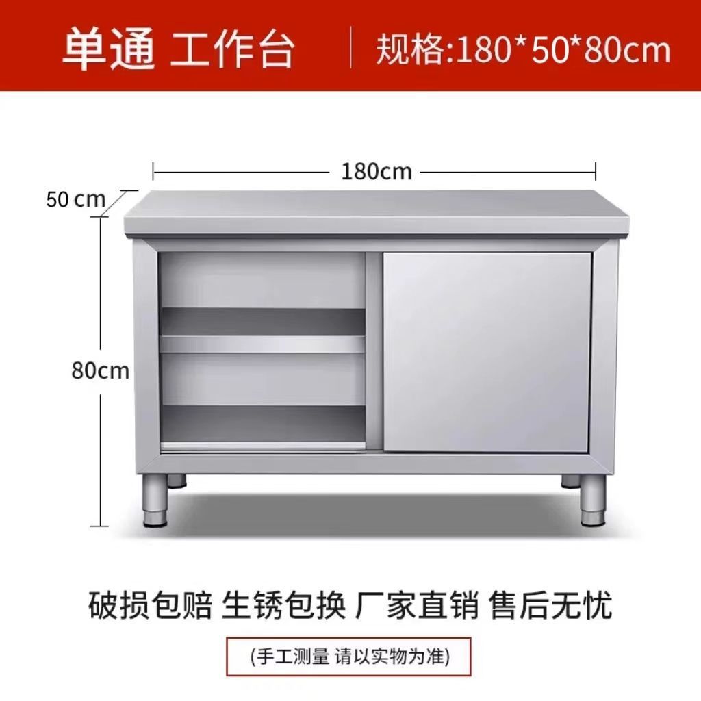Стол рабочий из нержавеющей стали 80x40x80 одна дверь