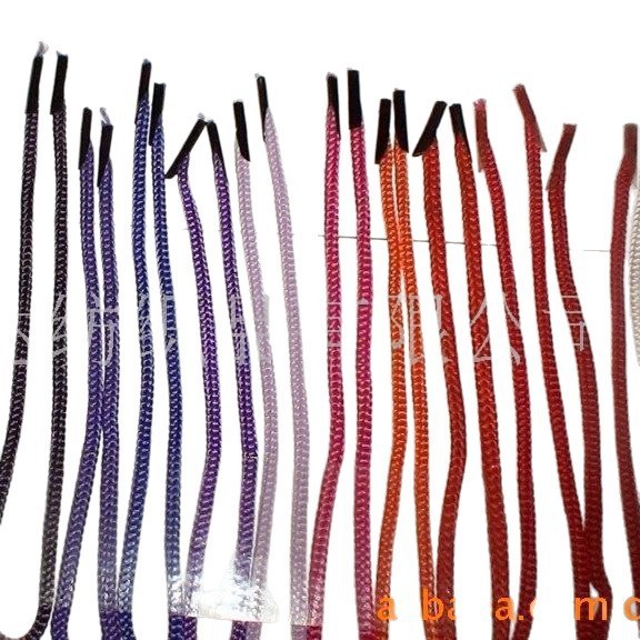 2.0PP绳尼龙绳丙纶绳3*1针通绳指甲扣手提绳子黑白彩色礼品袋(图)