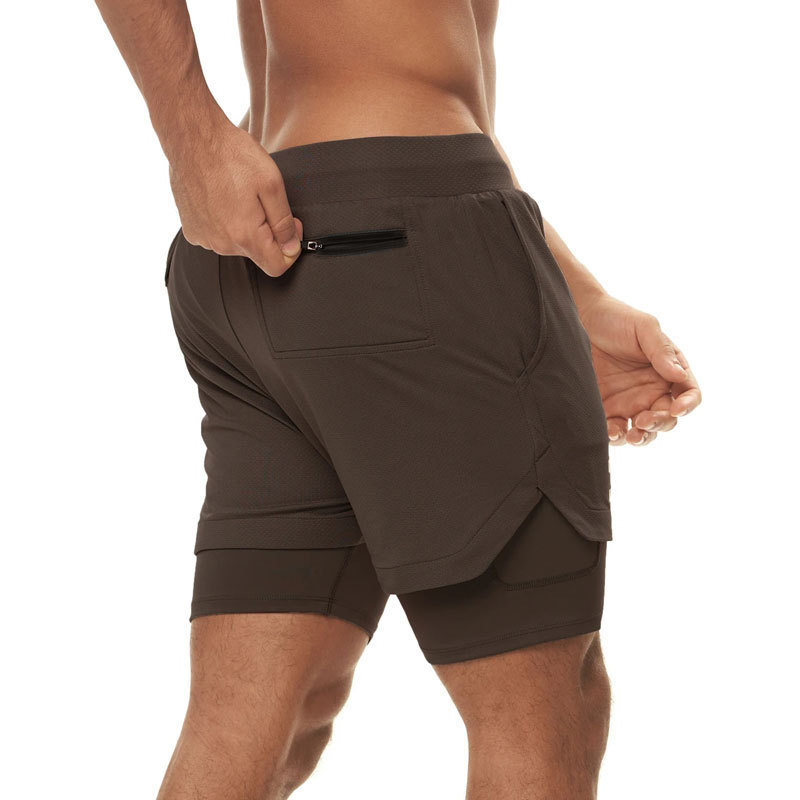 231g Weight Knee Length Pants Length Chemical fiber blending, Polyester Fabric Type Casual Pants, Shorts Pants Type Fitness, Gym Occasion Quick Dry Function Skinny Fit Type Solid Color Pattern Men's Gender Sports Style Men's Fitness Gym Sports Solid Color Knee Length Casual Pants Shorts 2
