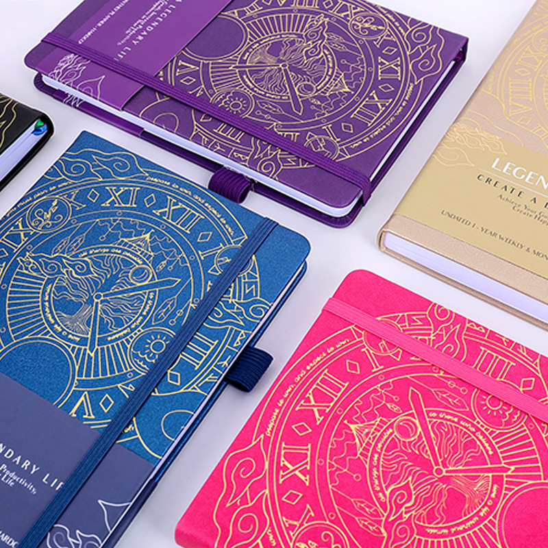 Amazon planner cuaderno personalizado transfronterizo agenda bronceado a5 bloc de notas engrosado plan de la semana 2025