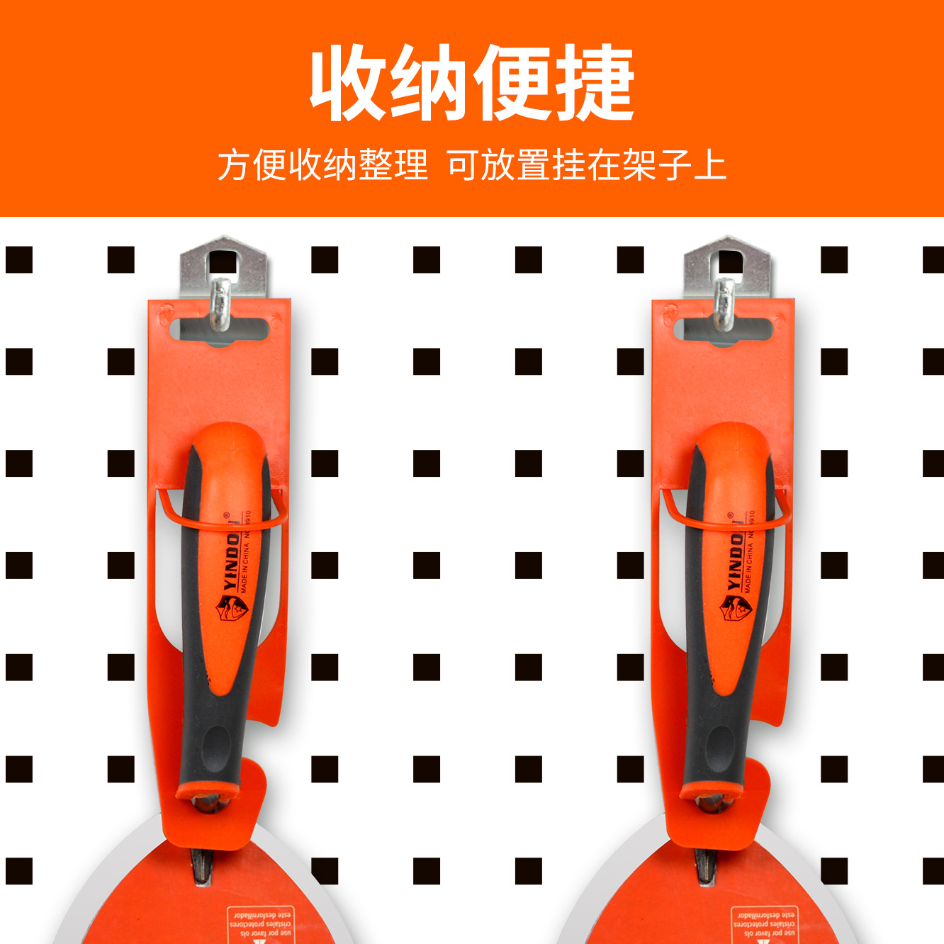 Pantalla de plástico PP etiqueta gancho ladrillo cuchillo manejar tarjeta colgante multifuncional especial