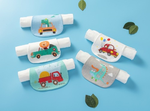 Kindergarten sweat-absorbent towel, children's sweat-proof towel, sling, one-way wet cotton, male and female baby, four seasons manufacturer wholesale