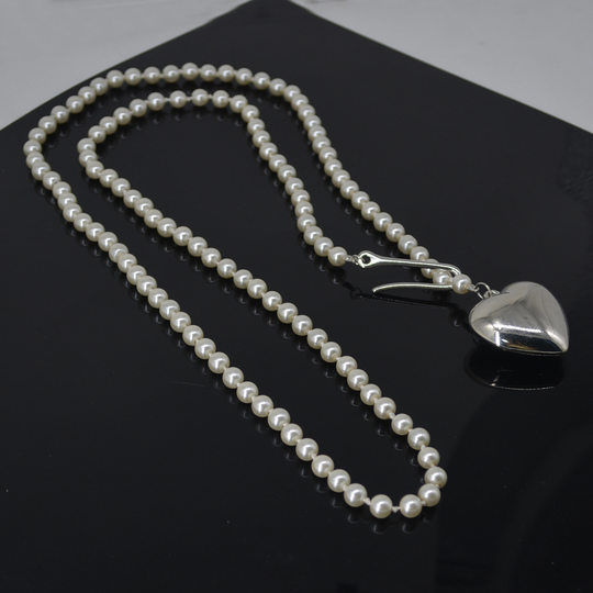Vintage Metal silver Love Pearl Belt with Skirt Pants All-match Sexy Body Chain Waist Chain Spice Girl Accessories