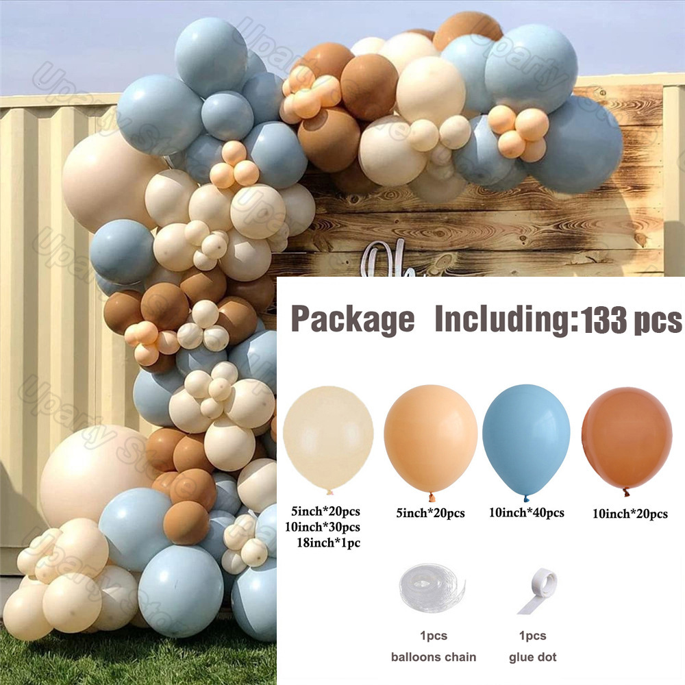 Conjunto de globos de látex de Amazon transfronterizo personalizado decoración de cumpleaños decoración de fiesta boda boda boda cadena de globos al por mayor