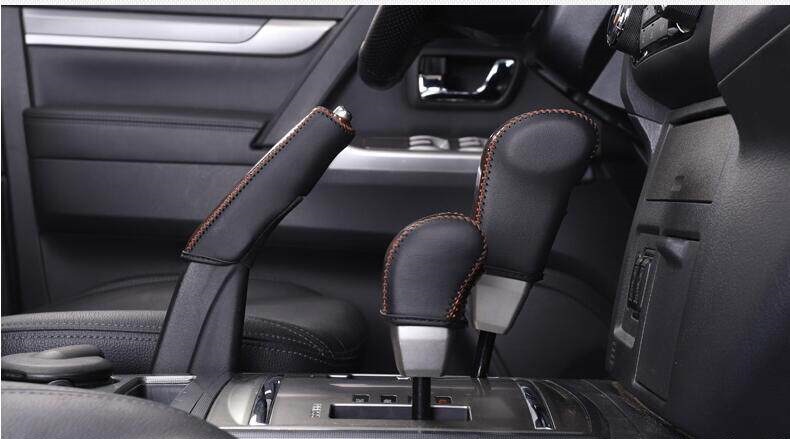 Suitable for Mitsubishi (imported) Pajero V93/V97 Pajero Sport gear shift cover, gear lever cover, gear knob cover