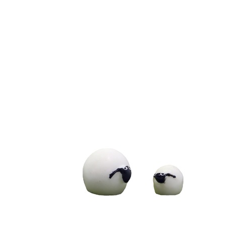 Moss Micro Landscape Ornament Resin Craft Ornament Resin Sheep DIY Decorative Material Material Accessories