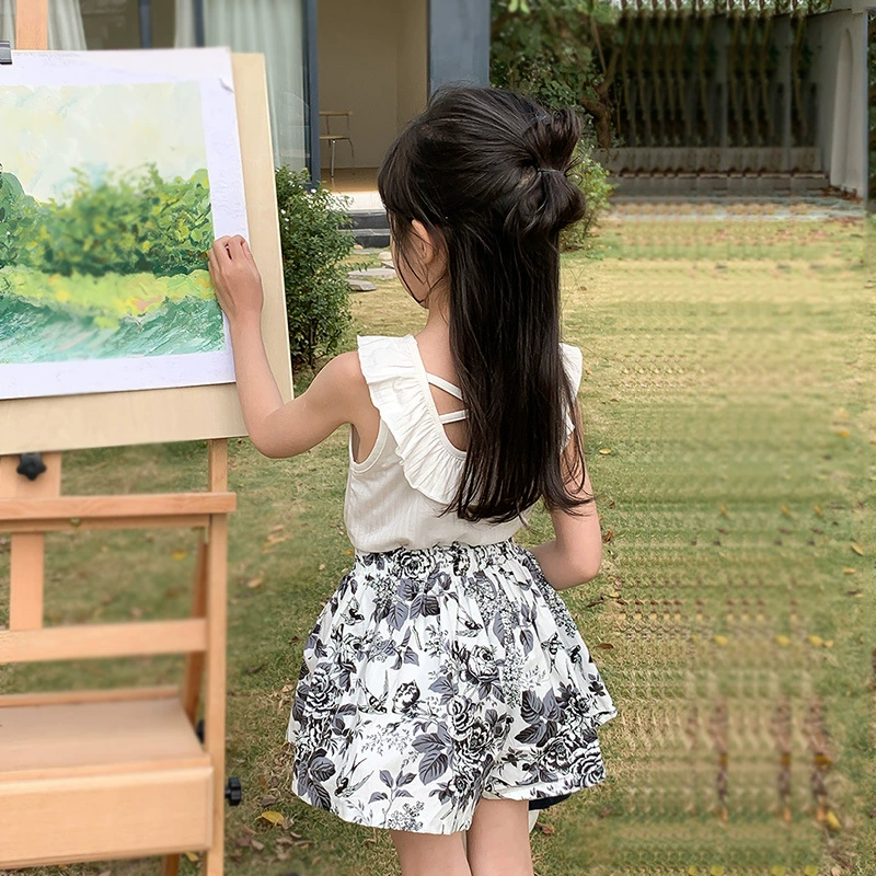 Brand skirt, trousers, shorts, Korean style, flowered, floral print, boho style