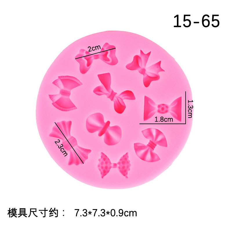 DIY nueva variedad de bowknot cake fondant molde chocolate silicona herramientas para hornear