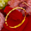 Live and cargo women's models high bamboo bracelet Vietnamese sand gold pure copper plating 24K real gold bone bamboo bracelet