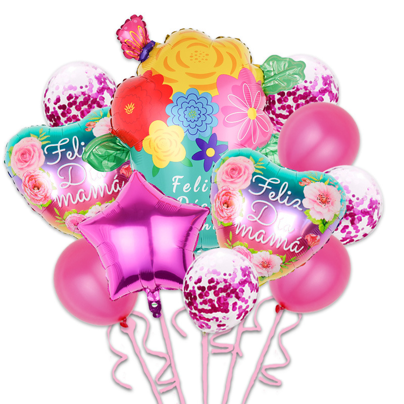 Mother's Day Letter Aluminum Film Party Birthday Balloons display picture 4