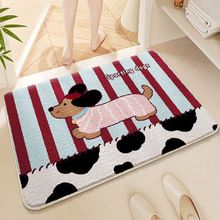 跨境卡通卫生间地垫浴室吸水防滑脚垫客厅卧室仿羊绒床边毯批发