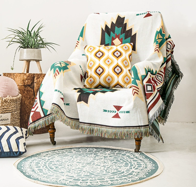 Retro non-slip universal ethnic sofa, ethnic style
