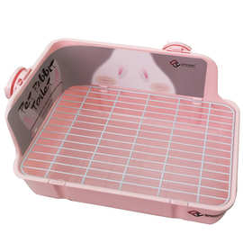 达洋厕所兔子方形大号可固定款防掀翻龙猫豚鼠便盆宠物用品