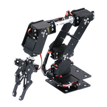 6自由度机械臂 机械手 机器人教学平台 多自由度机械手爪 MG996R~