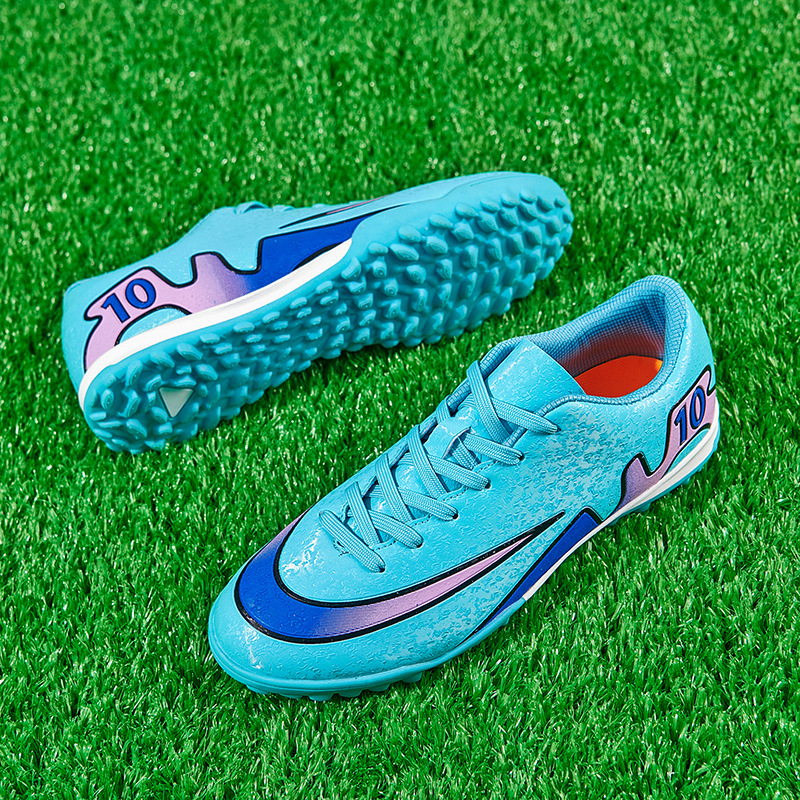 Zapatos de fútbol altos y bajos para hombres y mujeres tf clavos rotos ag clavos largos estudiantes de primaria y secundaria niños niños entrenamiento de competencia de césped artificial