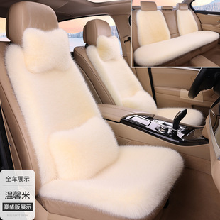 2024 Source Factory Outlet New Autumn and Winter Thickened Faux Fox Fur General Motors Cushion Plush Cushion Cover