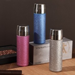 高颜値覇チタン保温カップ茶水分離煮込みカップ二重真空カップビジネスプレゼントお土産カップ
