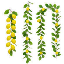 仿真柠檬藤条亚马逊桉树叶绿植仿真植物藤条室内装饰人造柠檬藤条