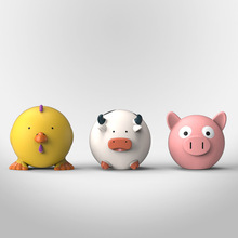 优凡新款可爱卡通动物造型发声乳胶玩具宠物用品狗玩具现货批发